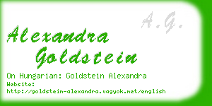 alexandra goldstein business card